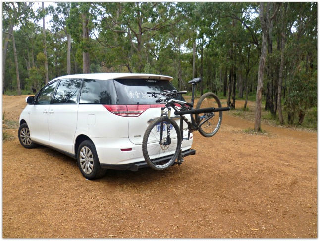 Ahhhh...thank god for the Mumma Wagon!!  Tarago's look cooler with a MTB strapped to the back right??